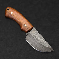 Colter Hand-Forged Damascus Steel Skinner - Walnut - BladeWolf A2Z image 3