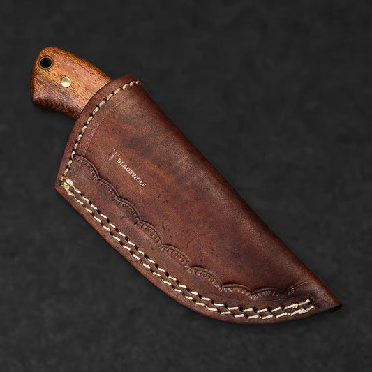 Colter Hand-Forged Damascus Steel Skinner - Walnut - BladeWolf A2Z image 6