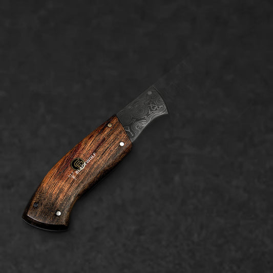 Cuisinier Hand-Forged Damascus Steel 8" Chef Knife - Walnut - BladeWolf A2Z image 5