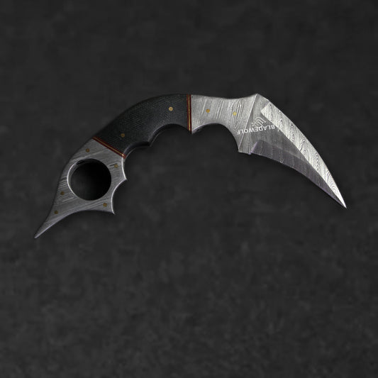 Dragon's Claw Hand-Forged Damascus Steel Karambit - G10