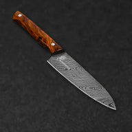 Epicure Hand-Forged Damascus Steel 5" Petty Utility Knife - Walnut - BladeWolf A2Z image 4