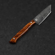 Epicure Hand-Forged Damascus Steel 5" Petty Utility Knife - Walnut - BladeWolf A2Z image 5