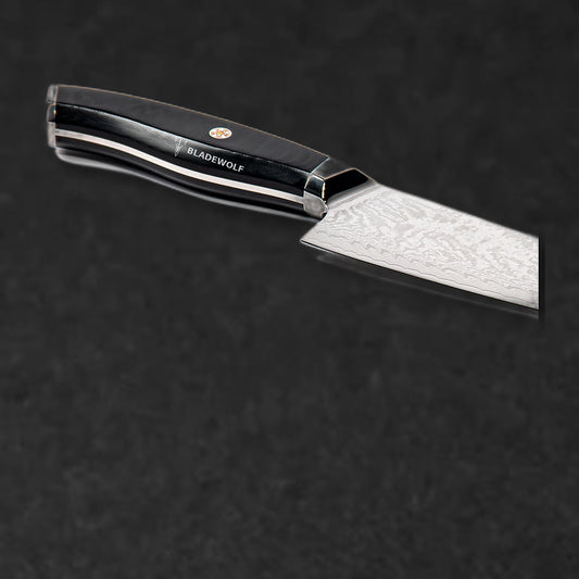 Ergon 8" Japanese Damascus Steel Chef knife with G-10 Handle - BladeWolf A2Z image 3
