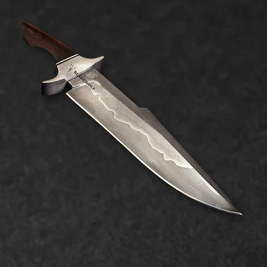 Hugh Glass Hand-Forged San Mai Steel Hunting Knife - Tali Wood - BladeWolf A2Z image 3