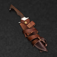 Hugh Glass Hand-Forged San Mai Steel Hunting Knife - Tali Wood - BladeWolf A2Z image 6