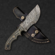 Ironside Hand-Forged Damascus Steel Tracker - G10 - BladeWolf A2Z image 1