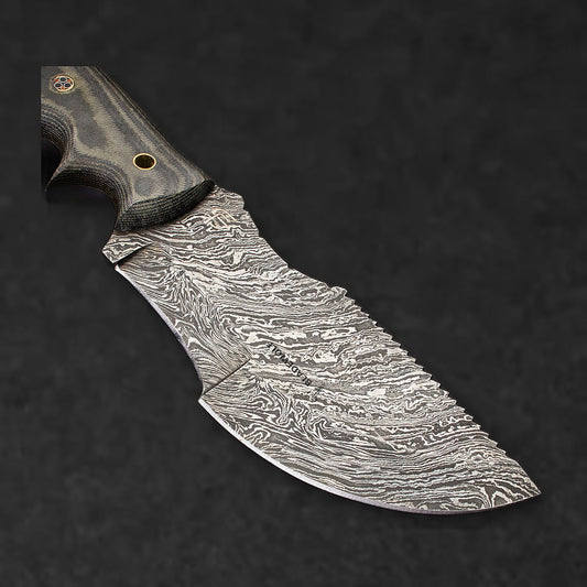 Ironside Hand-Forged Damascus Steel Tracker - G10 - BladeWolf A2Z image 3