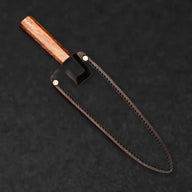 Itamae Damascus Steel 7" Santoku Chef Knife - Olive Wood and Rosewood - BladeWolf A2Z image 8