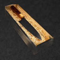 Itamae Damascus Steel 7" Santoku Chef Knife - Olive Wood and Rosewood - BladeWolf A2Z image 12