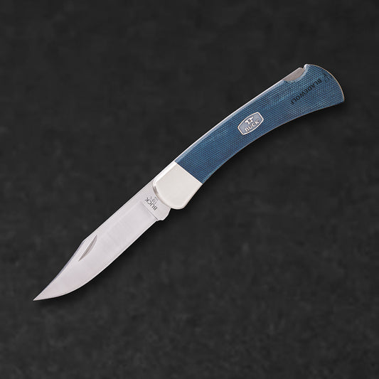 Folding Hunter MagnaCut Clip Point Folding Knife - Black & Blue Richlite | January 2026 Signature Drop