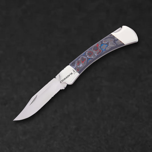Folding Hunter MagnaCut Clip Point Folding Knife - Ebony & Brass | July 2025 Signature Drop