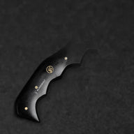 Kimura Hand-Forged Damascus Steel Warrior Tanto Knife - Black G10 - BladeWolf A2Z image 5