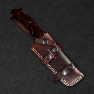 Kimura Hand-Forged Damascus Steel Warrior Tanto Knife - Red Micarta - BladeWolf A2Z image 7
