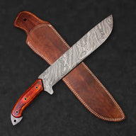 Percy Fawcett Hand-Forged Damascus Steel 11" Machete - Tali Wood - BladeWolf A2Z image 1
