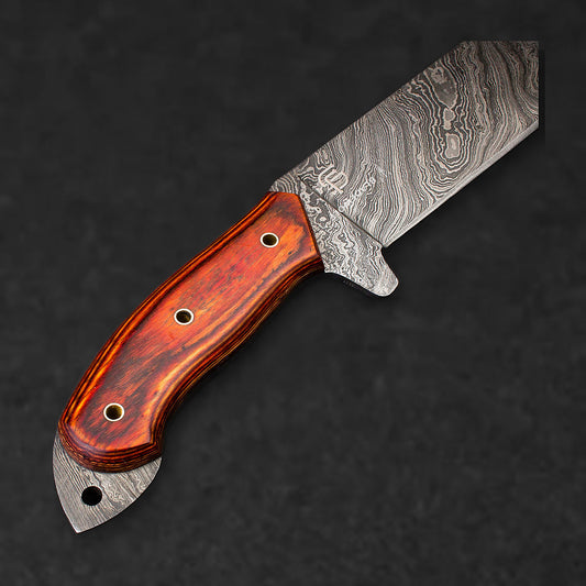 Percy Fawcett Hand-Forged Damascus Steel 11" Machete - Tali Wood - BladeWolf A2Z image 5