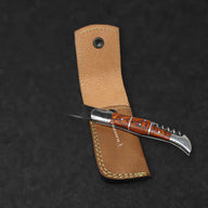 Rhône Rangers Damascus Steel Folding Knife with Wine Corkscrew - Tali Wood - BladeWolf A2Z image 13