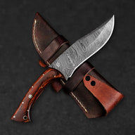 Scythian Hand-Forged Damascus Steel Hunting Knife - Pakkawood - BladeWolf A2Z image 4