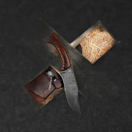 Scythian Hand-Forged Damascus Steel Hunting Knife - Pakkawood - BladeWolf A2Z image 6