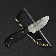 Shackleton Hand-Forged Damascus Steel Skinner - Black G10 - BladeWolf A2Z image 1