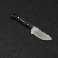 Shackleton Hand-Forged Damascus Steel Skinner - Black G10 - BladeWolf A2Z image 2