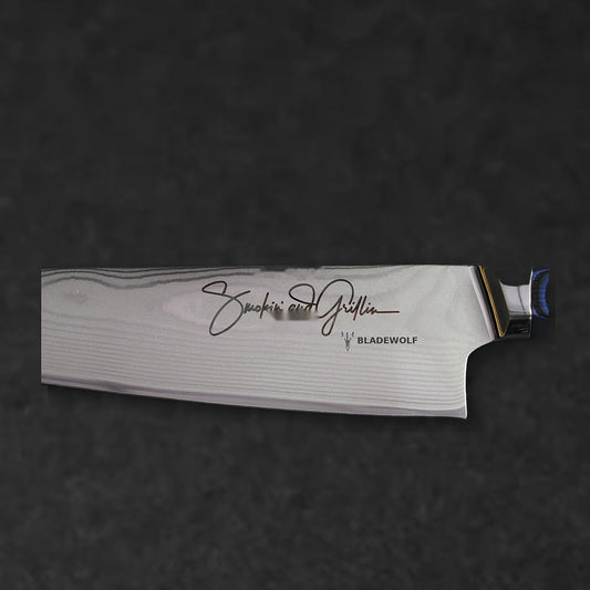 Smokin' and Grillin' with AB Signature Damascus Steel Kiritsuke 8" Chef