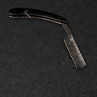 Throat Cutter Hand-Forged Damascus Steel Straight Razor - Black G10 - BladeWolf A2Z image 3