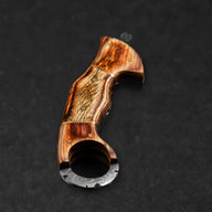 Tiger's Claw Hand-Forged Damascus Steel Karambit - Tali Wood - BladeWolf A2Z image 4
